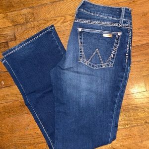 Wrangler bootcut jeans 9/10 short